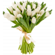 Букет білих тюльпанів