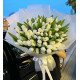 Букет білих тюльпанів