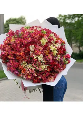 Величезний букет диких орхідей