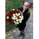 Інь-янь кошик 51 троянда