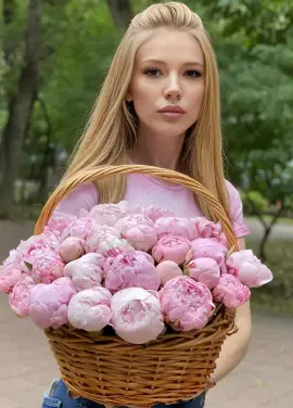 51 Піон Сара Бернар у кошику Купівля в DNIEPER