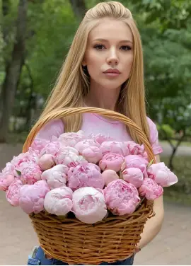 51 Піон Сара Бернар у кошику Купівля в DNIEPER