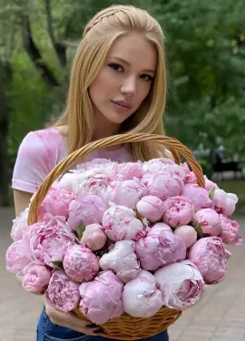 51 Піон Сара Бернар у кошику Купівля в DNIEPER