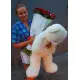 19 троянд + ведмедик 1м 19 троянд + ведмедик 1м