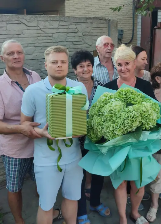 Салатові гортензії