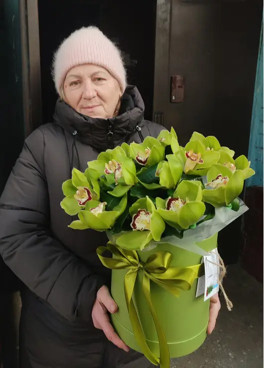 Орхідея мікс у коробці Орхідея мікс у коробці