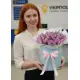 51 бузкових тюльпанів у коробці (імпорт, Нідерланди)