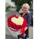 Серце зі 101 троянди в коробці