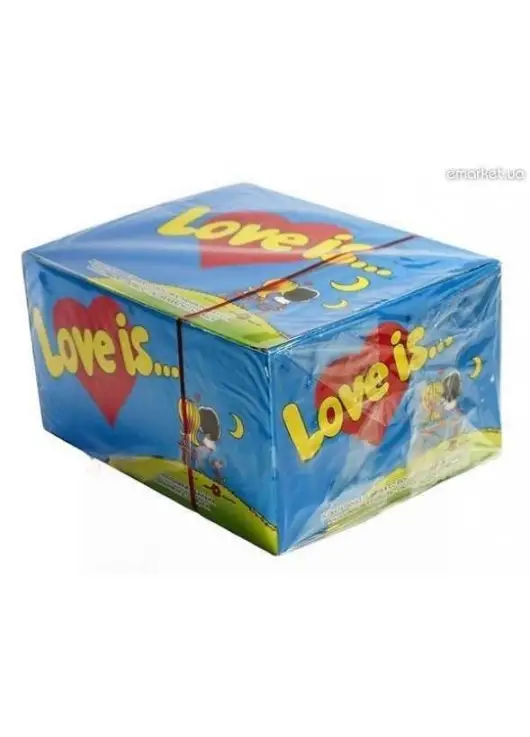 Жувальна гумка "Love is .." 100шт Жувальна гумка "Love is .." 100шт