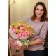 Орхідея та троянди у коробці