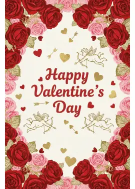 Листівка Happy Valentine’s Day — With All My Love 001