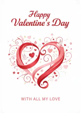 Happy Valentine’s Day — Рамка з троянд 006