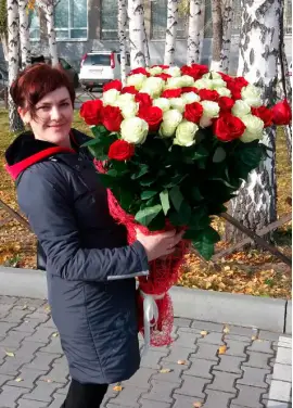 Голандські троянди 51 шт.