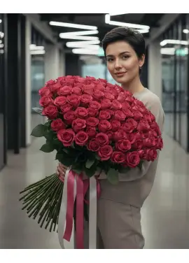 101 метрова рожева троянда