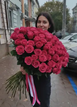 101 метрова рожева троянда