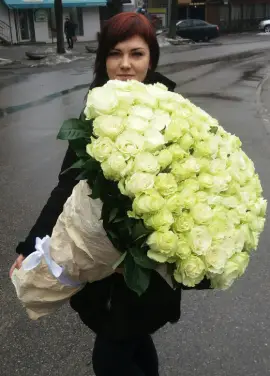 101 бiла троянда