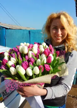 Букет  iз тюльпанів