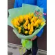 Букет із 75 жовтих тюльпанів (імпорт, Нідерланди)